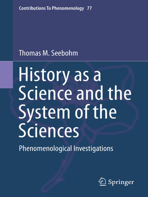 cover image of History as a Science and the System of the Sciences